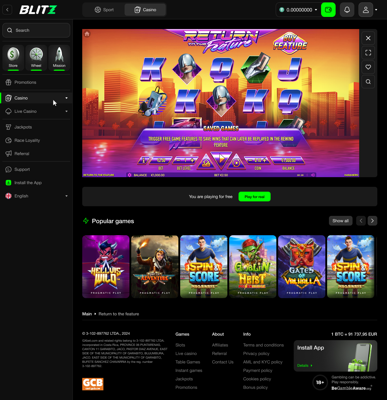 Instrukcja Blitzbet